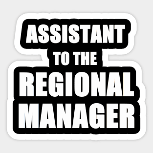 Assistant Regional Manager Sticker